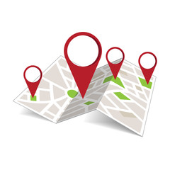 Poster - Vector map illustration