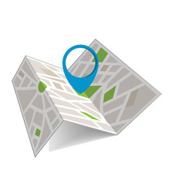 Aufkleber - Vector map illustration