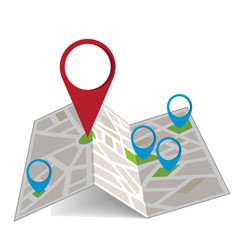 Aufkleber - Vector map illustration