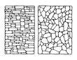 © Yahor Shylau  - facing stone decorative wall vector sketch isolated