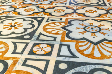 Decorated Mosaic Floor Detail