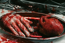 Blood Hand Zombie Fingers Red Nail
