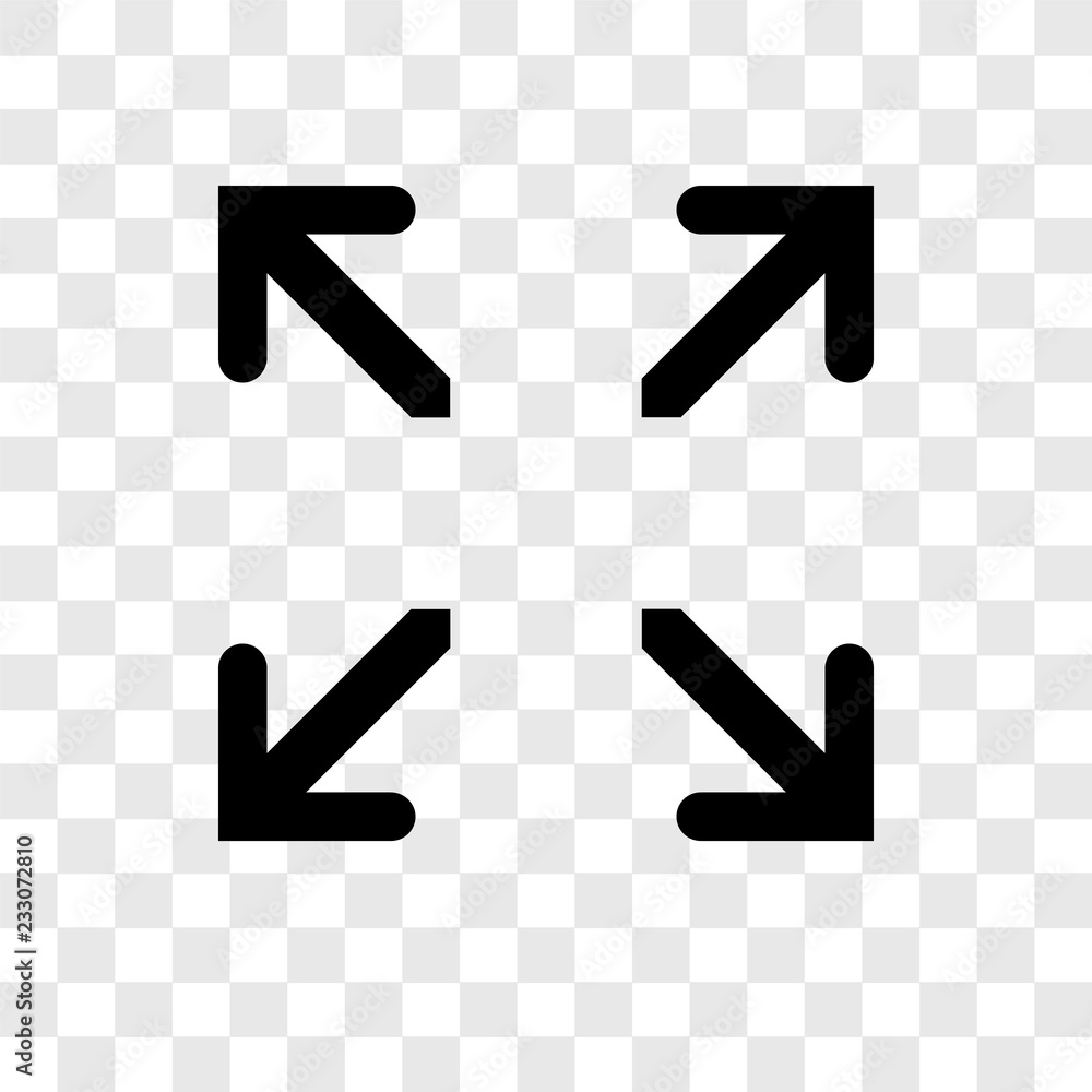 Expand vector icon isolated on transparent background, Expand ...