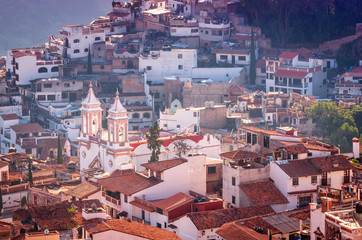 Wall Mural - Aerial view of Taxco, Guerrero, Mexico