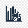 © TOPVECTORSTOCK - Marketing vector icon isolated on transparent background, Marketing transparency logo design