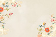 Elegant floral frame background