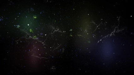 Wall Mural - dark dust clouds and nebula stars. space background for use with projects on science. the elements o