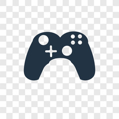 Poster - Gamepad vector icon isolated on transparent background, Gamepad transparency logo design