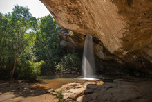 Sang Chan Waterfall (Moonlight Waterfall) At Pha Taem National Park ,Ubon Ratchathani Province,Thailand