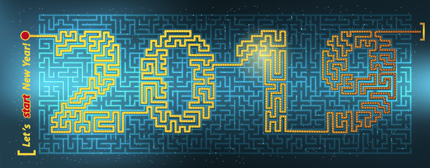 maze new year  mystery app
