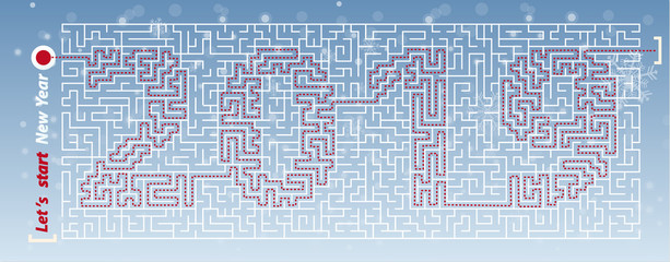 maze new year app  mystery