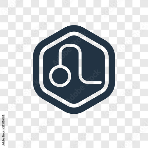 Fényképezés  Leo vector icon isolated on transparent background, Leo transparency logo design