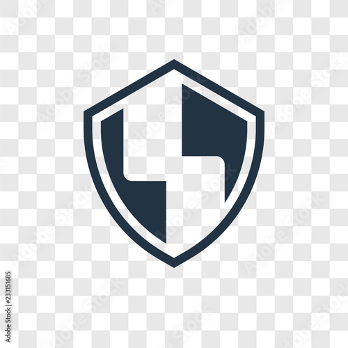 Fotografía Firewall vector icon isolated on transparent background, Firewall transparency l