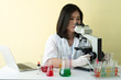 © godshutter - Scientist work researching about chemical in laboratory