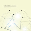© Leonid - Vector abstract technology molecular structures and geometric graphic design with connecting lines and dots