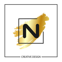 Wall Mural - Initial Letter N Logo Template Vector Design