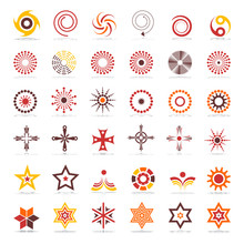 Design Elements Set. Abstract Icons.