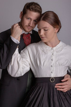 Victorian Couple In Love
