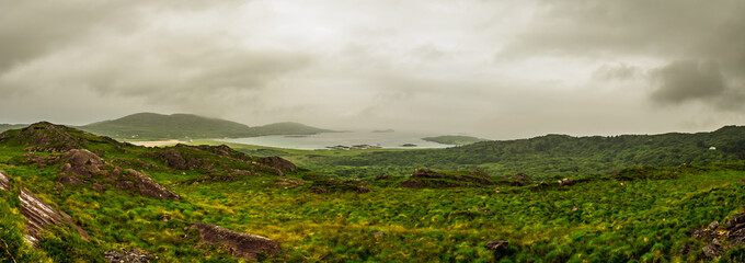  The world famous Ring of Kerry is a 'must do' scenic tourist drive or cycle in County Kerry, in the south west of Ireland. Very foggy but still beutiful. Wild Atlantic Way