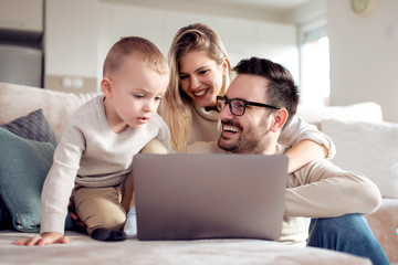 Wall Mural - Family spending time together