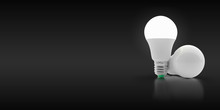 LED Light Bulb On An Isolated Background