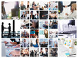 © alphaspirit - Business collage with scene of business person at work