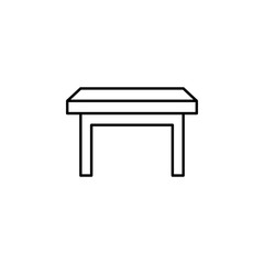 Canvas Print - picnic table icon. Element of outline furniture icon. Thin line icon for website design and development, app development. Premium icon