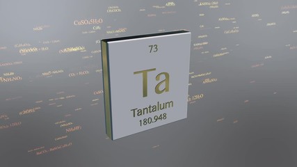 Tantalum - animated element icon