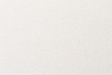 white canvas burlap texture background with cotton fabric pattern in light grey for arts painting ba