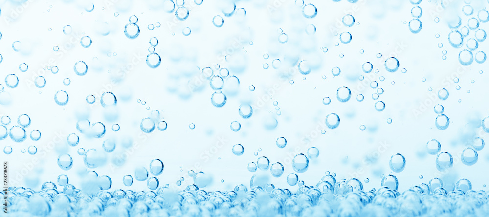 Macro bubbles of water - obrazy, fototapety, plakaty 