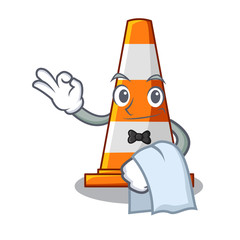 Wall Mural - Waiter the traffic cone with character shape