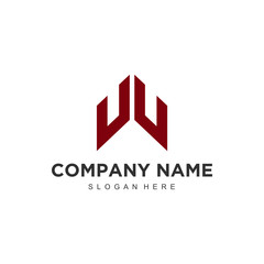 Leinwandbilder - W Initial logo template vector