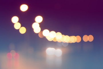 Canvas Print - blurred light with bokeh abstract background