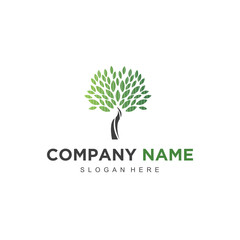 Poster - beauty tree logo icon vector