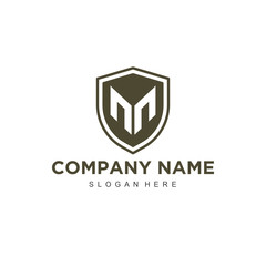 Poster - Initial Letter M logo template vector design