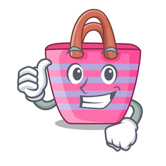 Poster - Thumbs up Beach picnic bag on character shape