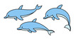 dolphin vector cartoon character icon logo fish shark whale illustration symbol doodle