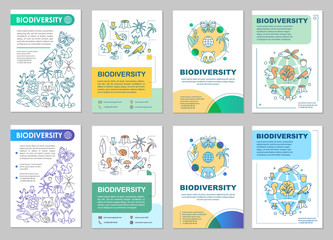 Wall Mural - Biodiversity brochure template layout