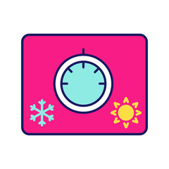 Sticker - Climate control knob color icon