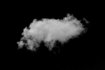 Wall Mural - white cloud with black background