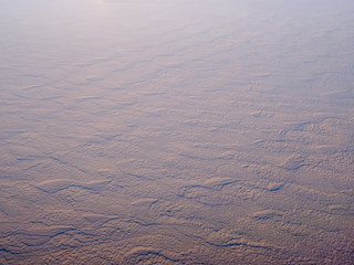 Wall Mural - Desert landscape in Uzbekistan, aerial view