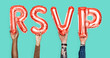 © Rawpixel.com - Hands holding RSVP word in balloon letters