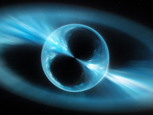 Blue Mysterios Object In Space Gamma Ray Burst
