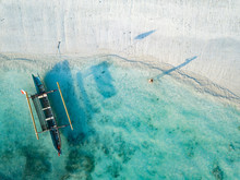Aerial view of Tanjung Aan beach