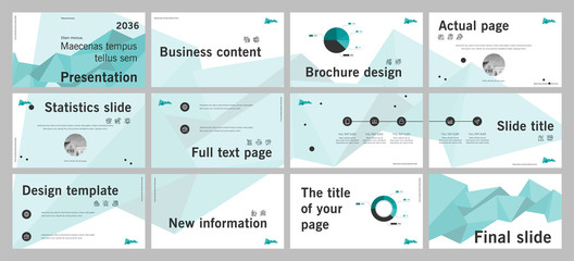 This template is the best as a business presentation, used in marketing and advertising, flyer and banner, the annual report. Elements on a dark grey background
