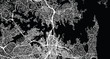Urban vector city map of Sydney, Australia