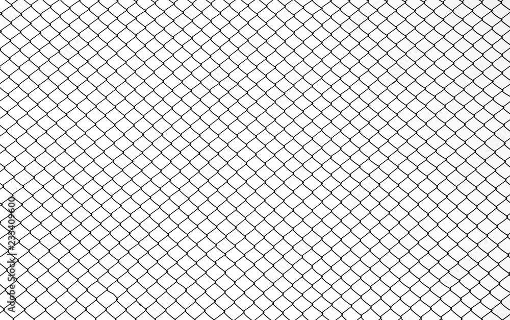 Wire mesh steel on white background - silhouette Stock Photo | Adobe Stock
