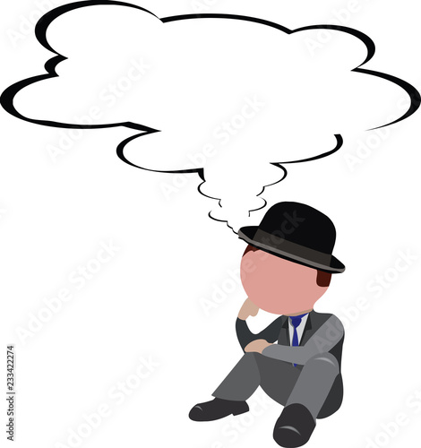 Persona Distinta Seduta Pensierosa Preoccupata Buy This Stock Vector And Explore Similar Vectors At Adobe Stock Adobe Stock