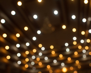 Wall Mural - Defocused lighting in door  filtered bokeh abstract background
