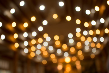 Wall Mural - Defocused lighting in door  filtered bokeh abstract background